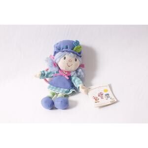 90s Era Rare Strawberry Shortcake Blueberry Muffin Keychain or Bag Clip Soft To